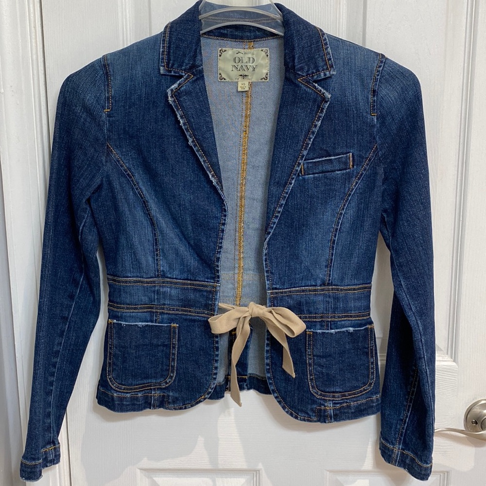 Old Navy Distressed Jean Jacket